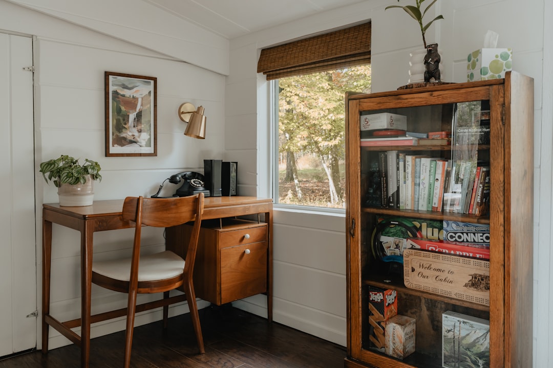 Solid walnut desk